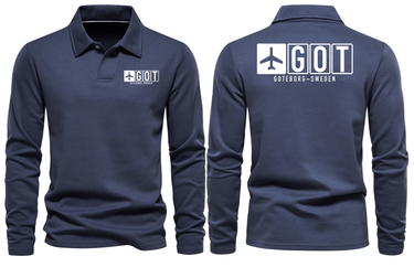 GOT AIRPORT LONG SLEEVE POLO